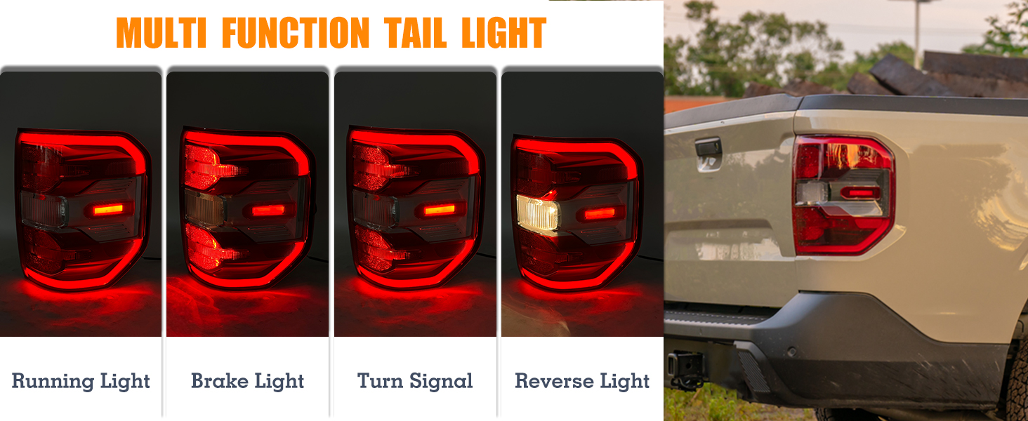 YEQSHNG LED Tail Light Compatible With 20222024 Ford