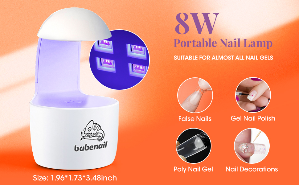 Gel UV LED Nail Lamp Gel Polish Nail Dryer UV LED Nail Light with 42 Light Beads