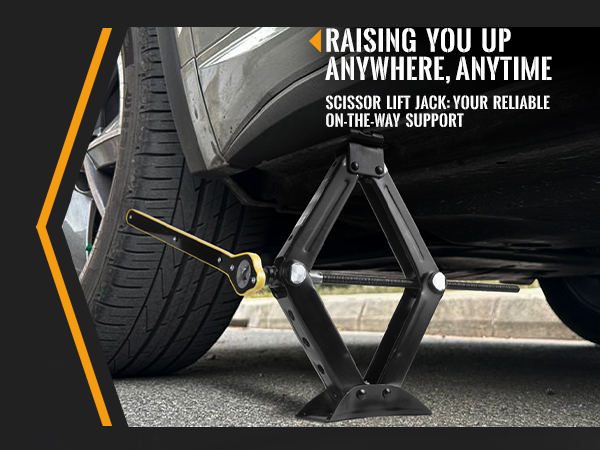 Amazon.com: AV Steel Scissor Jack for Car 2 Ton 4,409 lbs