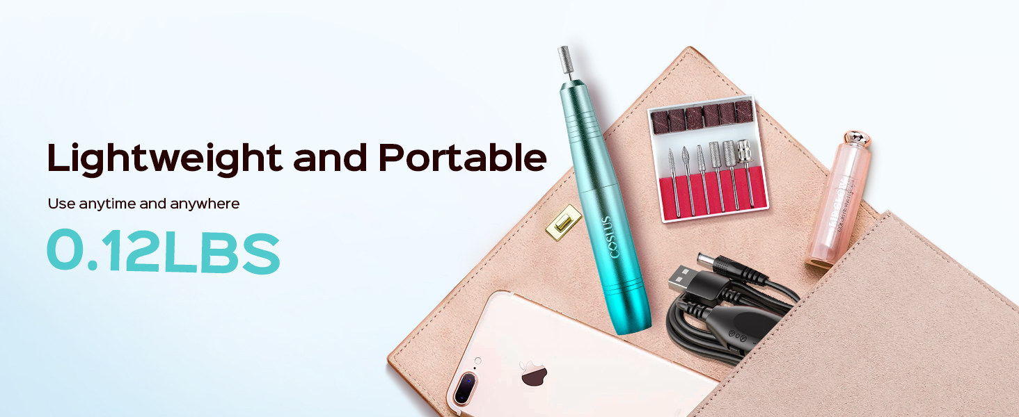 Electric Nail Drill File Professional Portable Nail Drill Machine Kit Manicure Pedicure