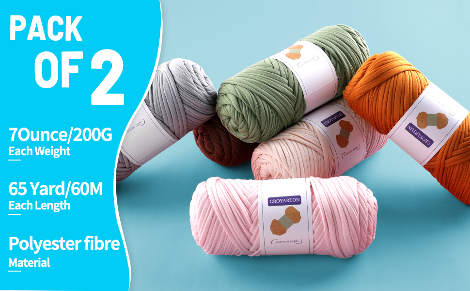 LEREATI T Shirt Yarn For Crocheting 285g/109 Yards Rainbow Tshirt Yarn For Crochet, Thick Crochet Yarn For Crocheting Bag, Blanket, Cushion, Craft Beginners, DIY Hand Knitting (Rose & Brown