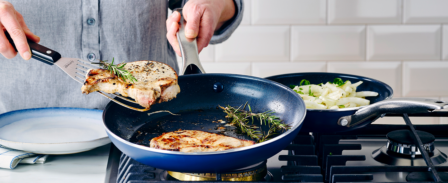 Blue Diamond, Ceramic Nonstick, Metal Utensil Safe, scratch resistant, frying pan, cookware, pfas