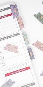 bloom daily planners 24-Piece Sticky Monthly Divider Tabs
