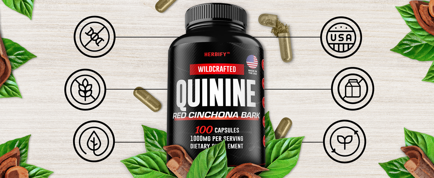 HERBIFY Quinine Powerful Quinine Tablets Red Cinchona