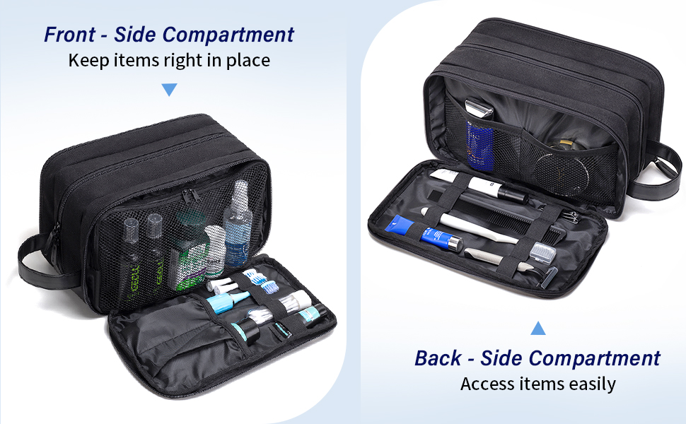 Celvetch Travel Toiletry Bag for Men Canvas Dopp Kit