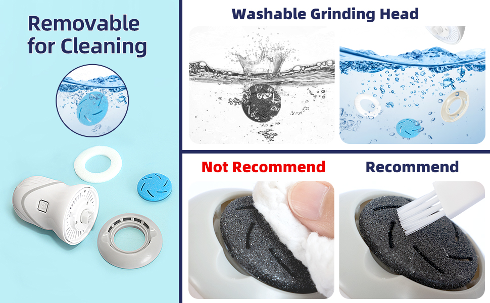 removable for cleaning