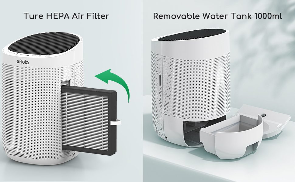 Afloia Air Purifiers and Dehumidifier in One H13 True HEPA
