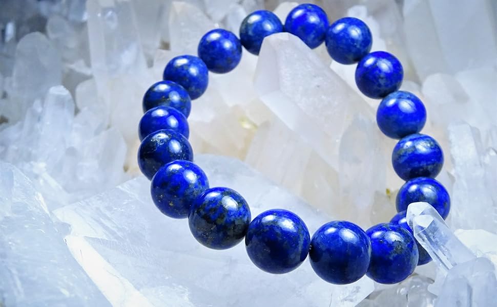 Amazon | 叶石 【 幸運を呼び込む！ 本物のラピスラズリを、あなたの腕