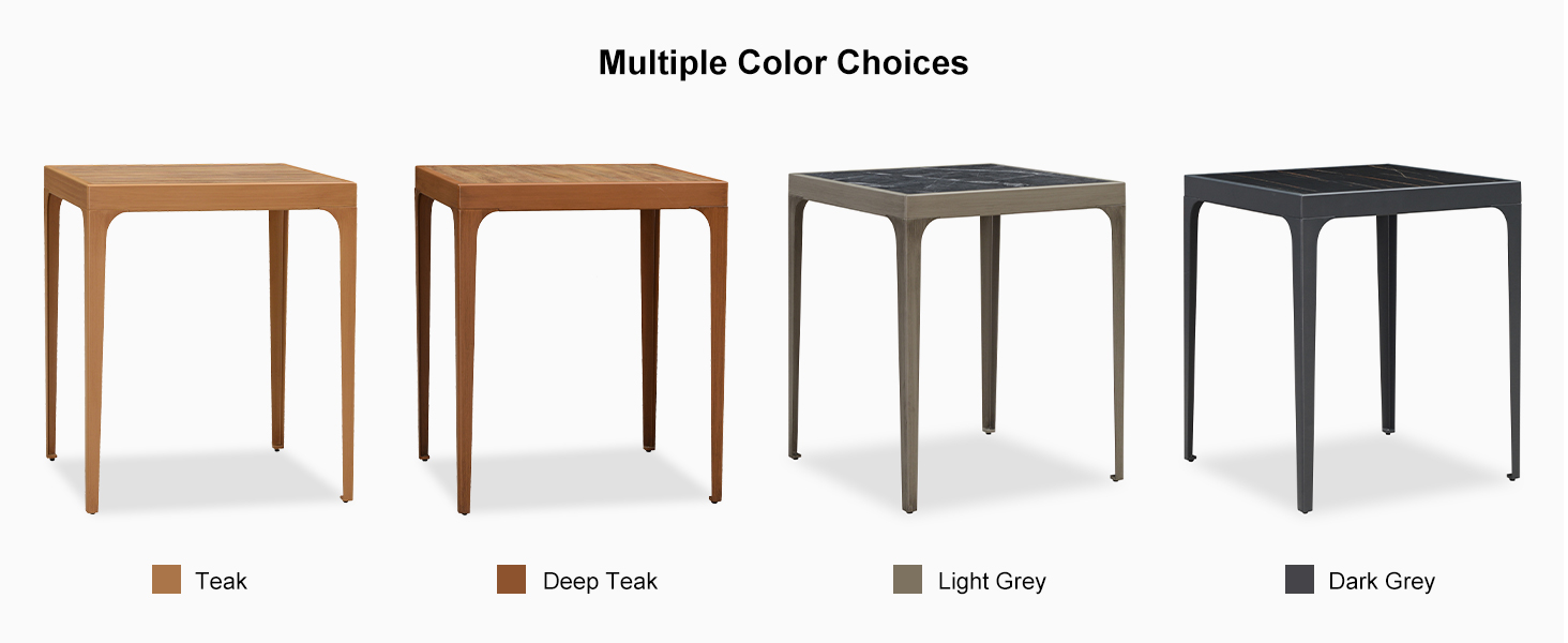 PURPLE LEAF Counter Height Table Patio Square Table Dining