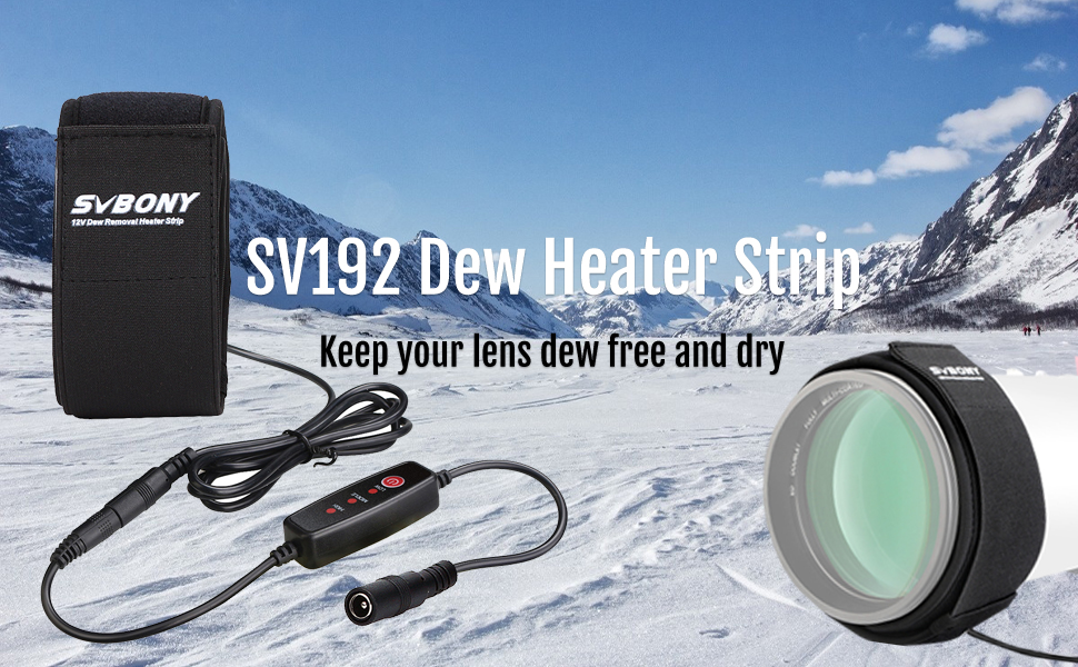 SVBONY SV192 Dew Heater Strip Lens Heater Warmer for Telescopes and