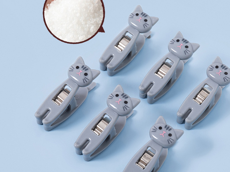 6Pcs Cat Shaped Bag Clips, Small Cat Chip Clips, Paper