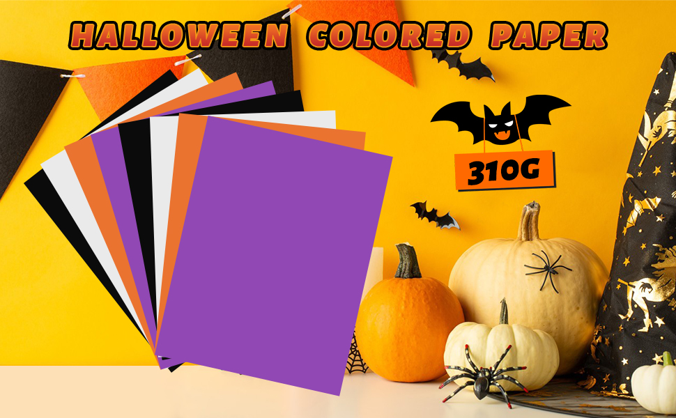 Amazon.com : letesult 80 Sheets Halloween Colored Paper,11.8