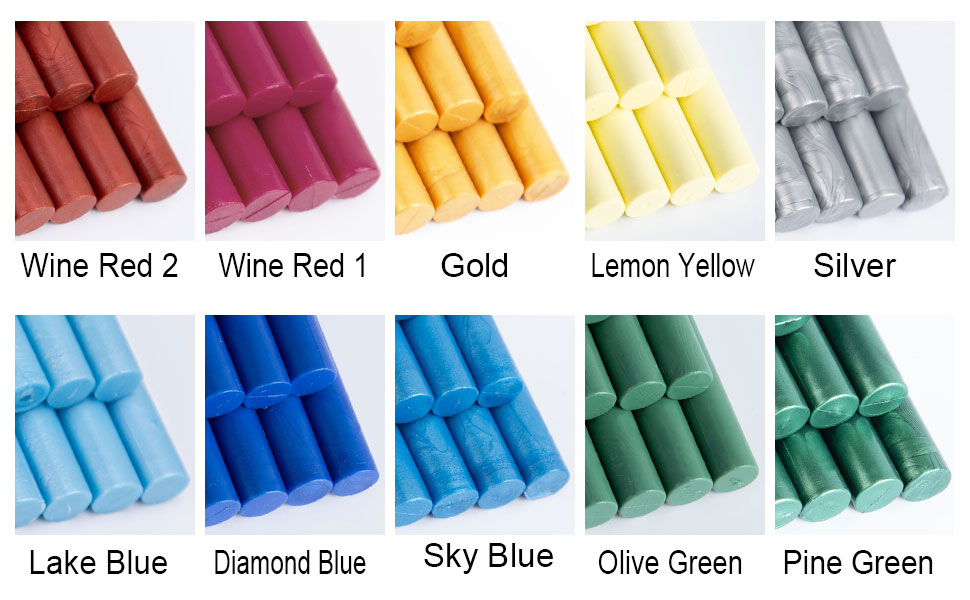 Wax Seal Stick, Vosypoky 16 Pieces Glue Gun Wax Seal Stick for Wax Seal