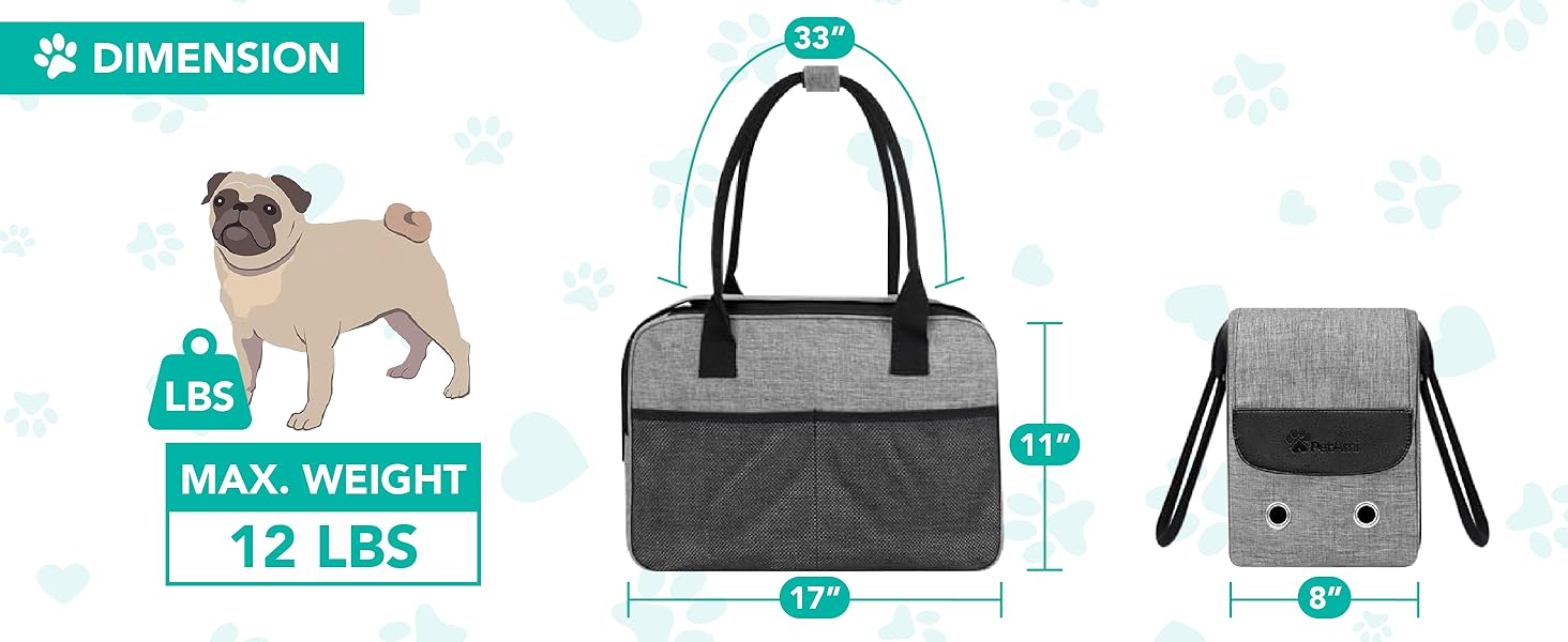 dog pet cat purse carrier small tote carrier puppy