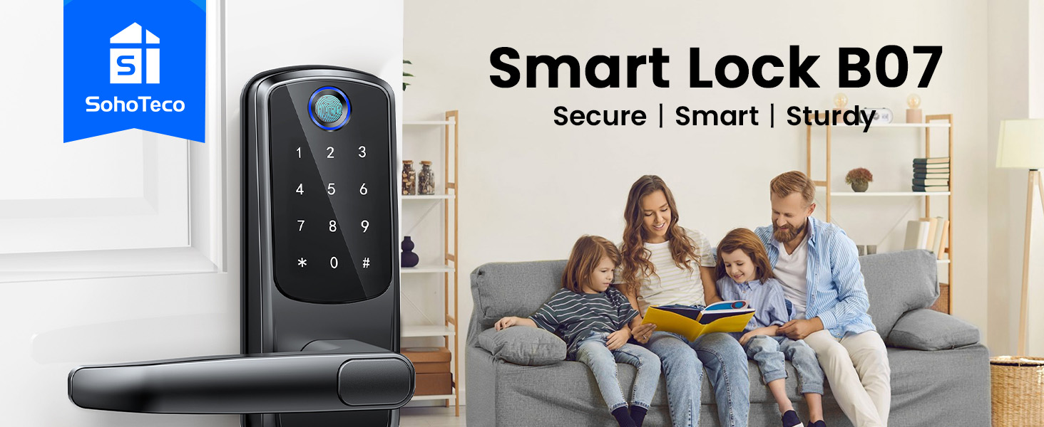 Keyless Entry Door Lock with Handle