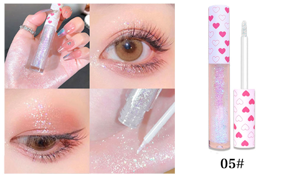 3 Pcs Liquid Glitter Eyeshadow Eyeliner