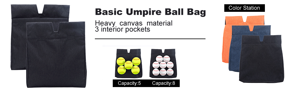 umpire ball bag with belt