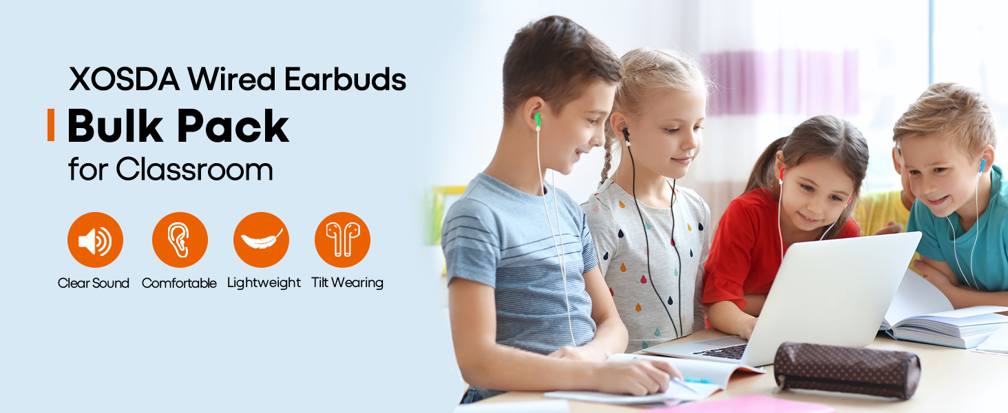 bulk wired earbuds for kids