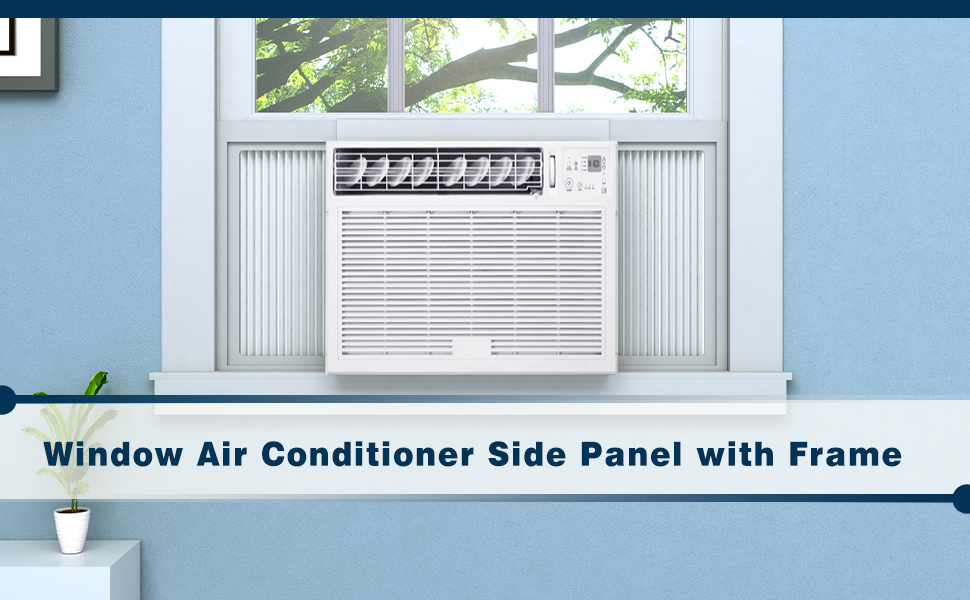 Pearwow Window Air Conditioner Side Panel with Frame,AC Insulation Side Panels