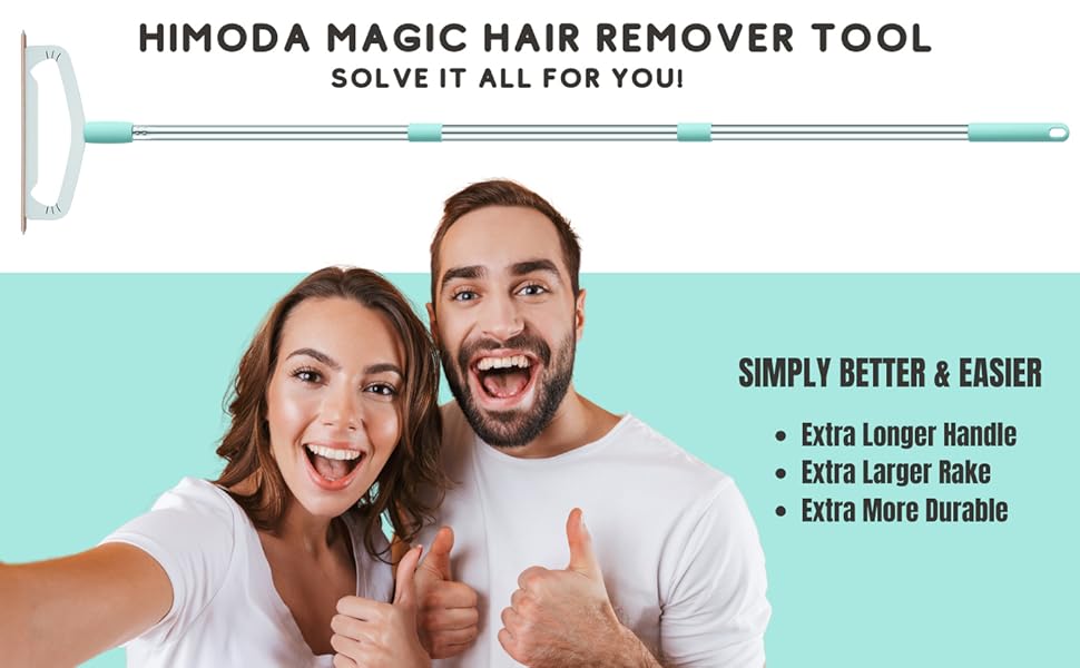 metal pet hair remover with long handle