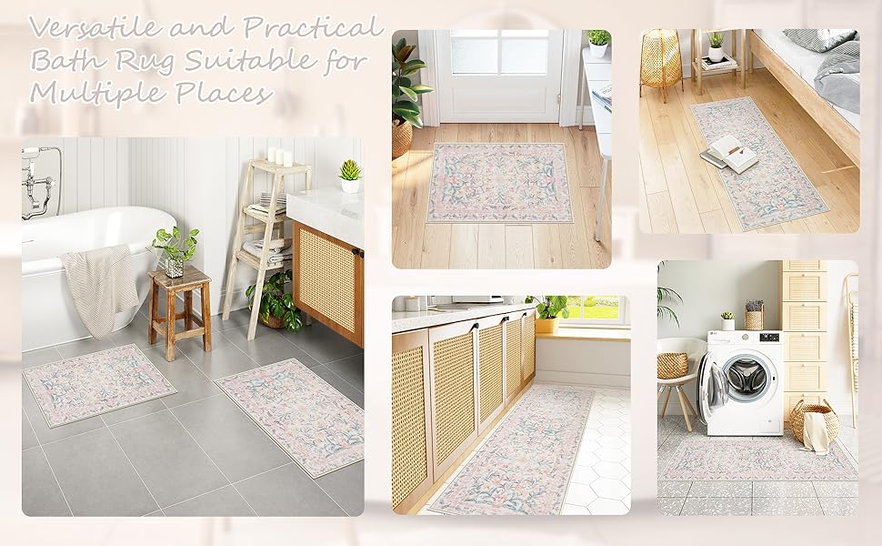 Versatile and Practical Bath Rug for Various Spaces