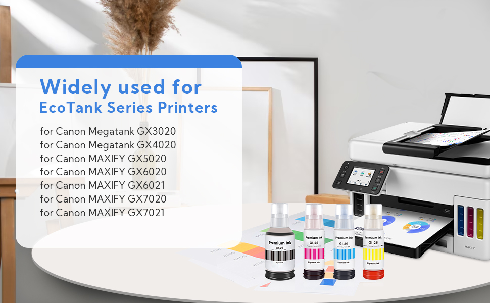 storcfe Pigment GI26 GX6021 GX7021 Ink Set Refill