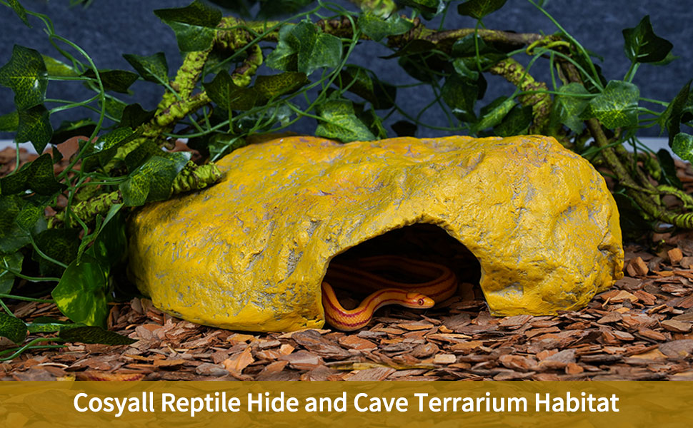 Reptile Hide Snake Cave Large Simulation Stone Resin