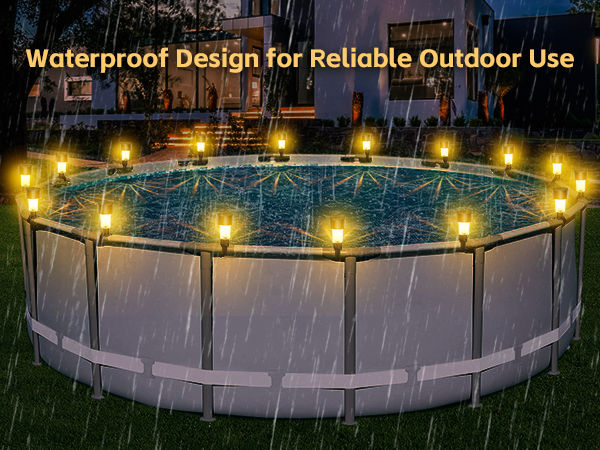 led lighting ideas pool cage solar lights