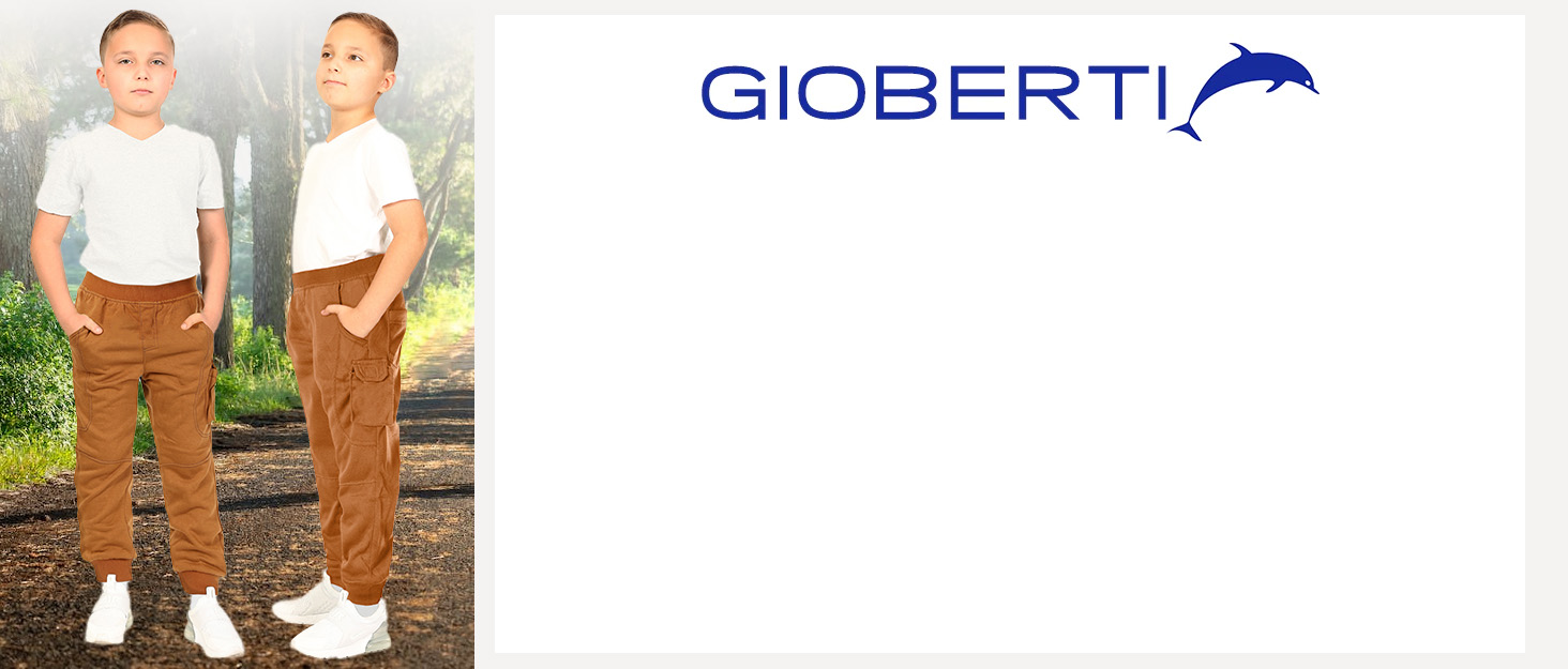 Gioberti Kids and Boys' Jogger Track Sweatpants with Ribbed Cuff Leg