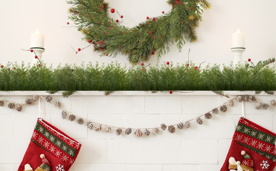 christmas pine stems