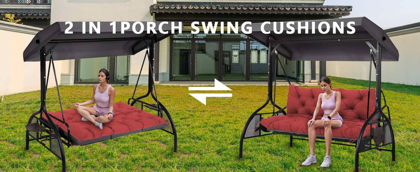 5 foot porch swing cushion