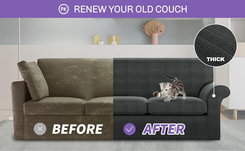 couch cover for 3 cushion couch