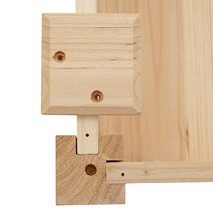 two additional screws and Wooden covers to prevent cracking