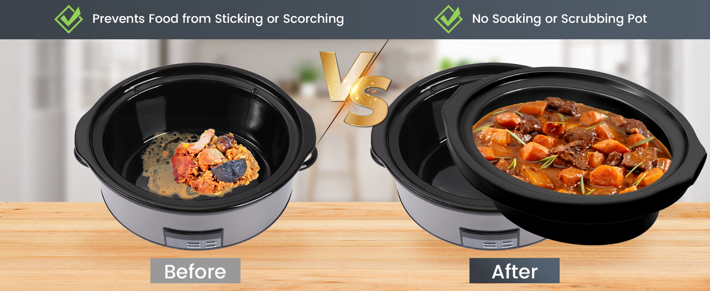 Slow Cooker Liners fit Crock Pot 78 QT,Maywe Tanso for