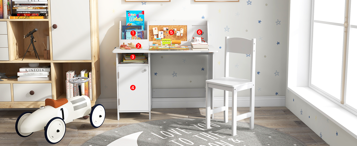 Well-Designed Study Desk