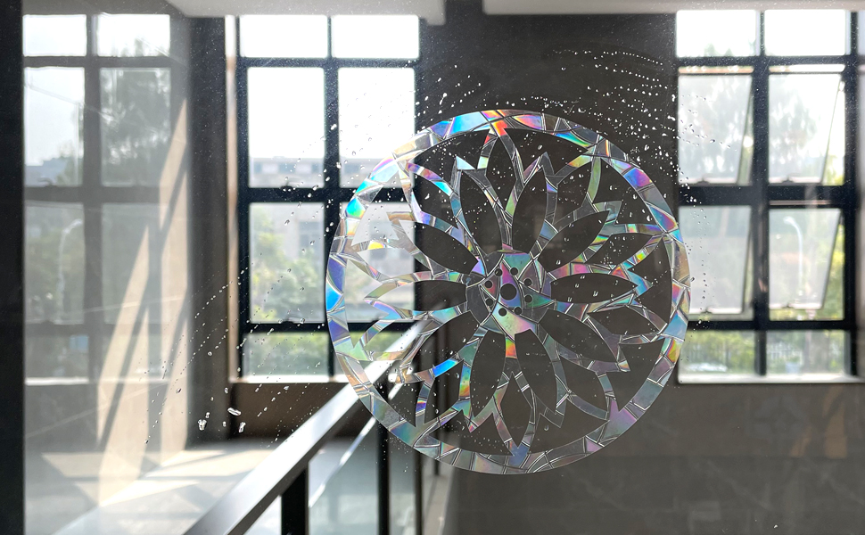 Prism Window Decals for Bird Strikes, Anti Collision Stickers, Stop