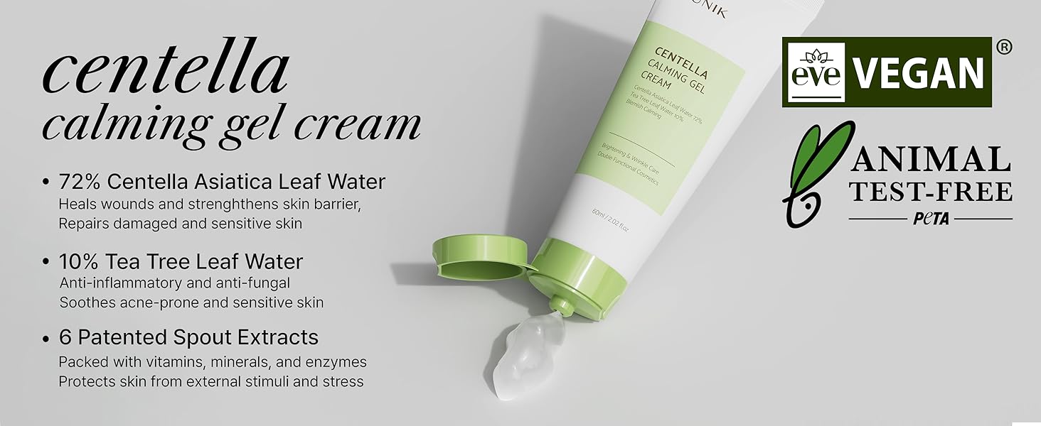 Tea Tree CICA Soothes Calms Heals Repairs Irritated Troubled Red Damaged Sensitive Acne Prone Skin