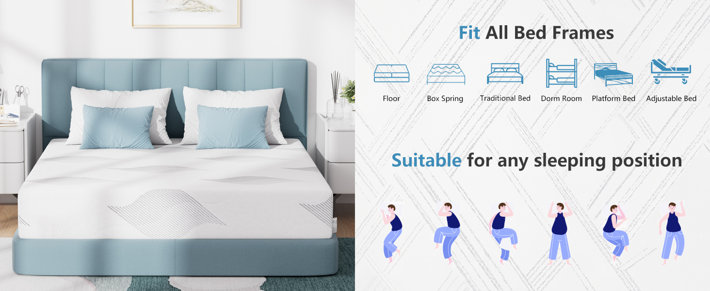 king mattress memory foam