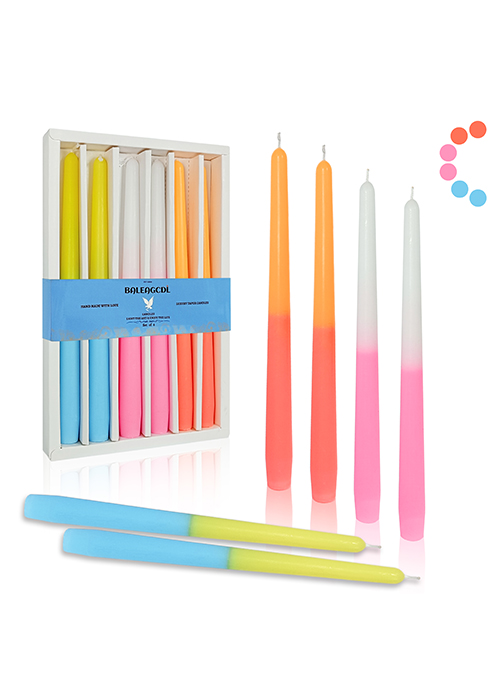 colorful scented long candlesticks