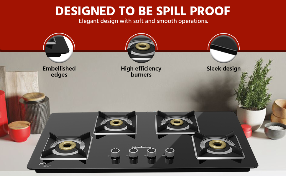 Lifelong LLHT914 Sigma Plus Auto Ignition CounterTop Hob Top High