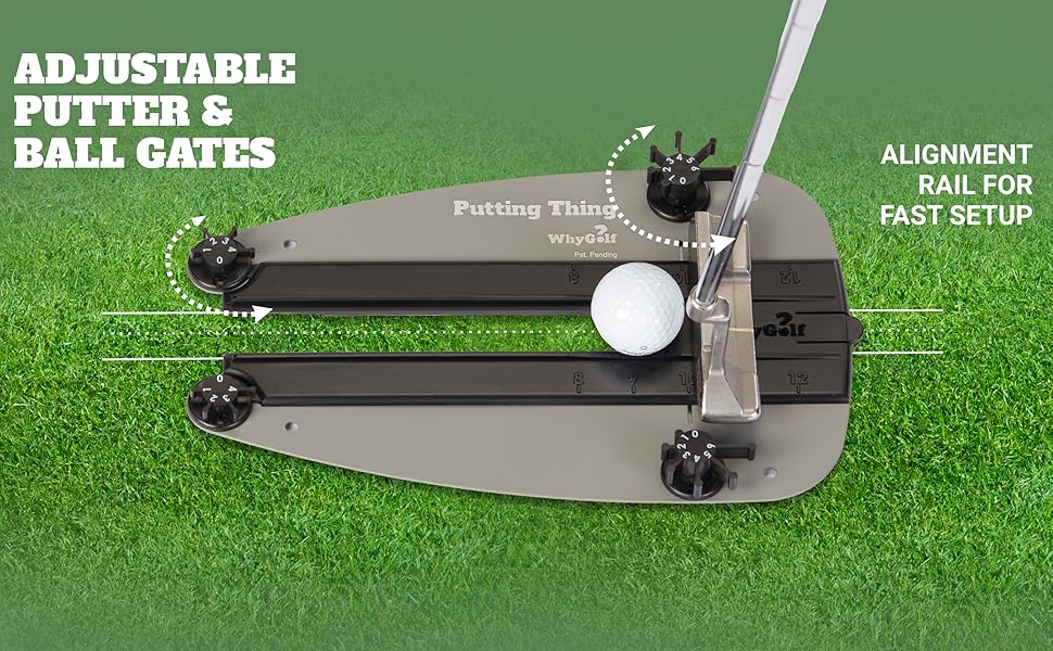 Adjustable Putter and Ball Gates