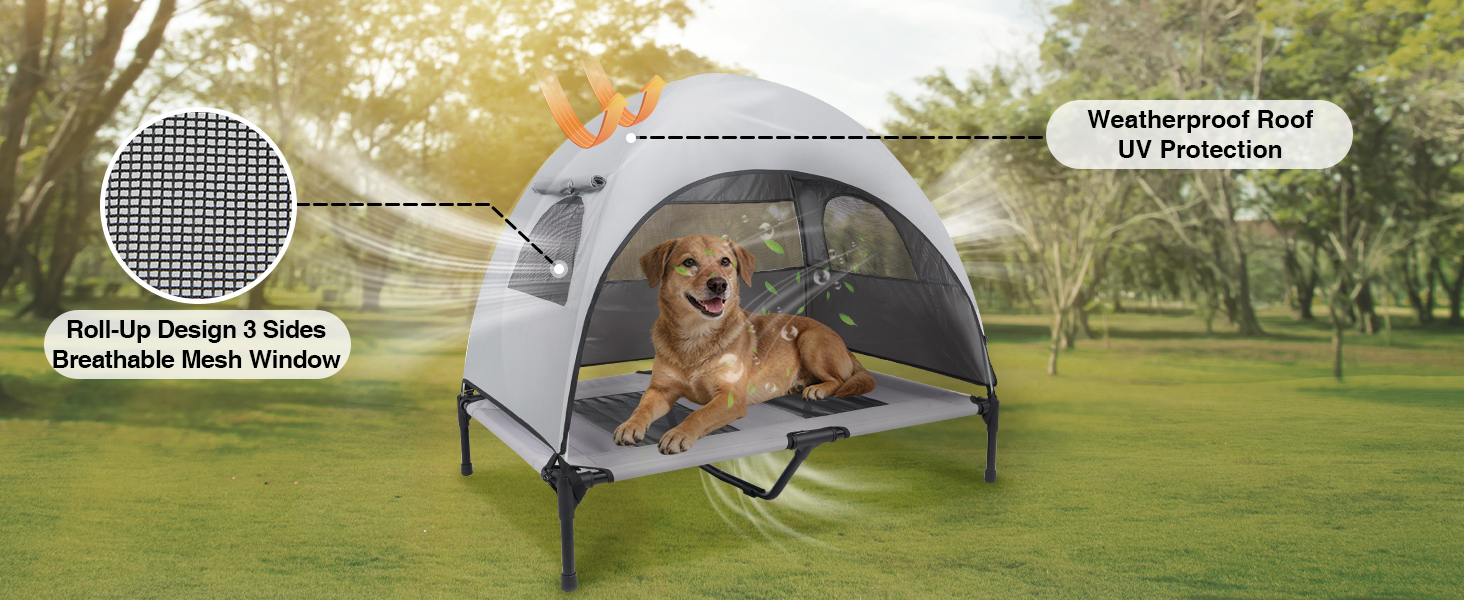 medium dog bed canopy
