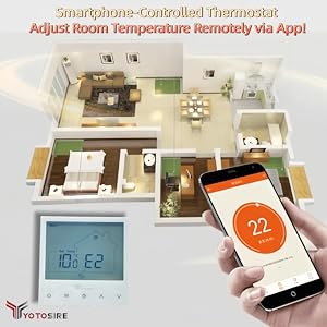 WiFi Programmable Thermostat for Radiant Floor Heating
