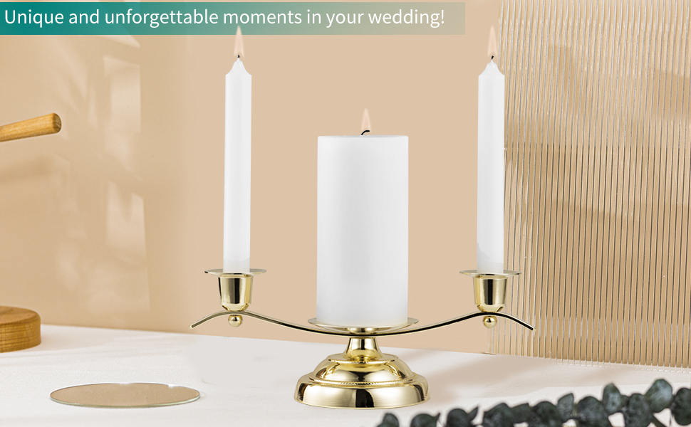 ARCHOBAN Unity Candle Holders for Weddings, TailorMade 3