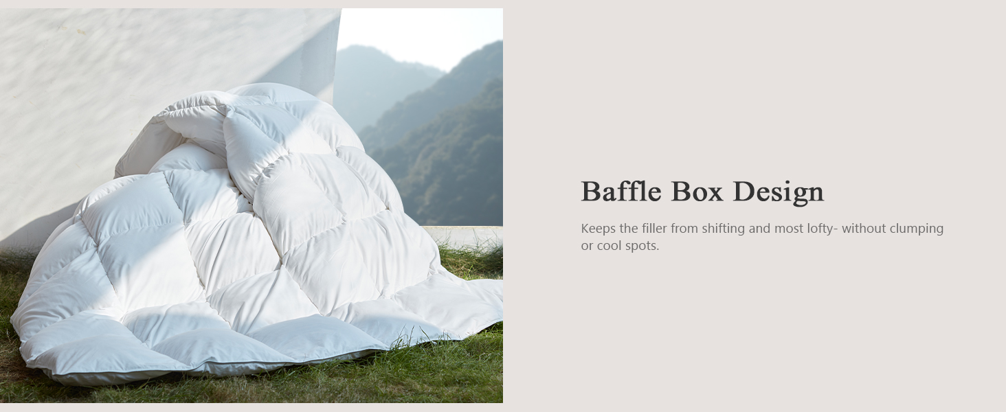 DWR Luxury King Down Feather Fibers Comforter - Ultra-Soft Cotton Blend Fabric, All Season, Medium Weight, Hotel Styl E74e437e 764a 467d 9ccb Db11bd7f2ace. CR0,0,1464,600 PT0 SX1464 V1