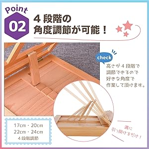 Amazon.co.jp: TJQ イーゼル 卓上 折りたたみ コンパクト 画版
