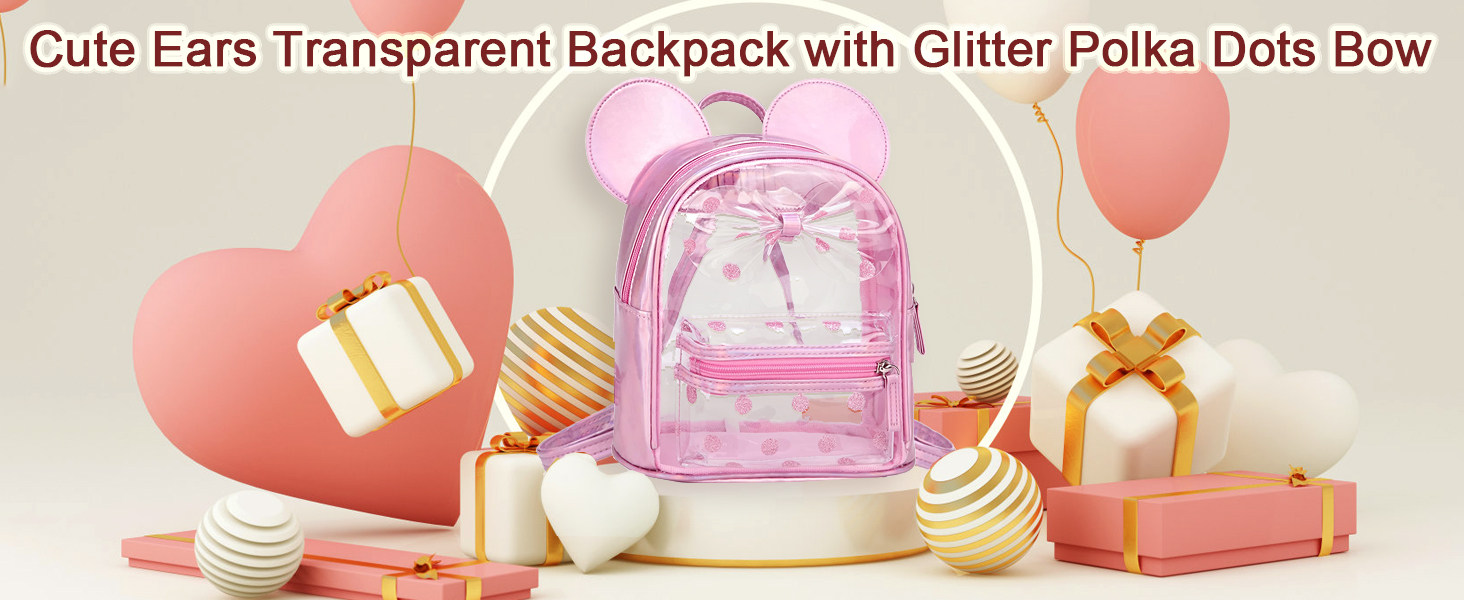transparent mini backpack