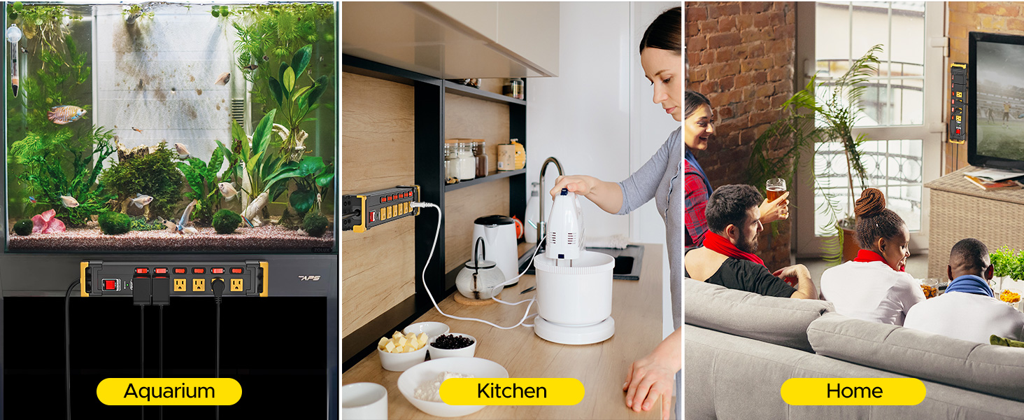 power strip with individual switches, power strip surge protector