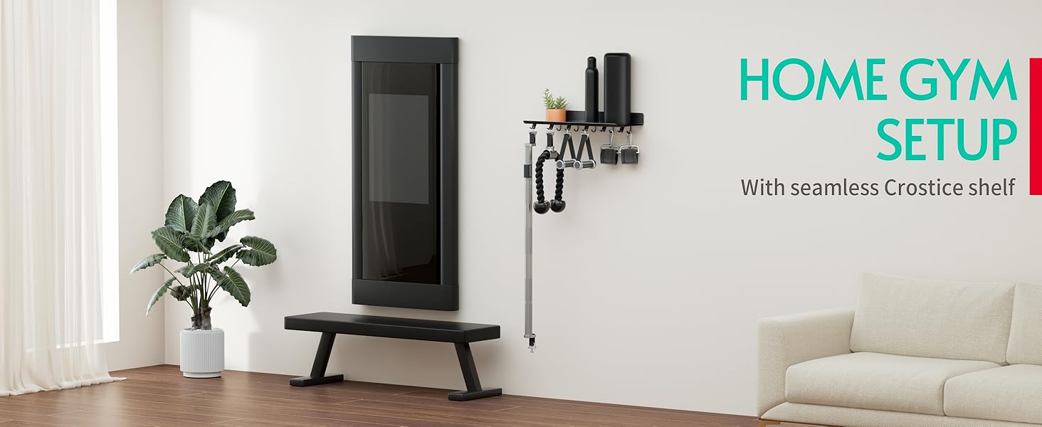 Crostice Floating Shelf Compatible with Tonal Accessories