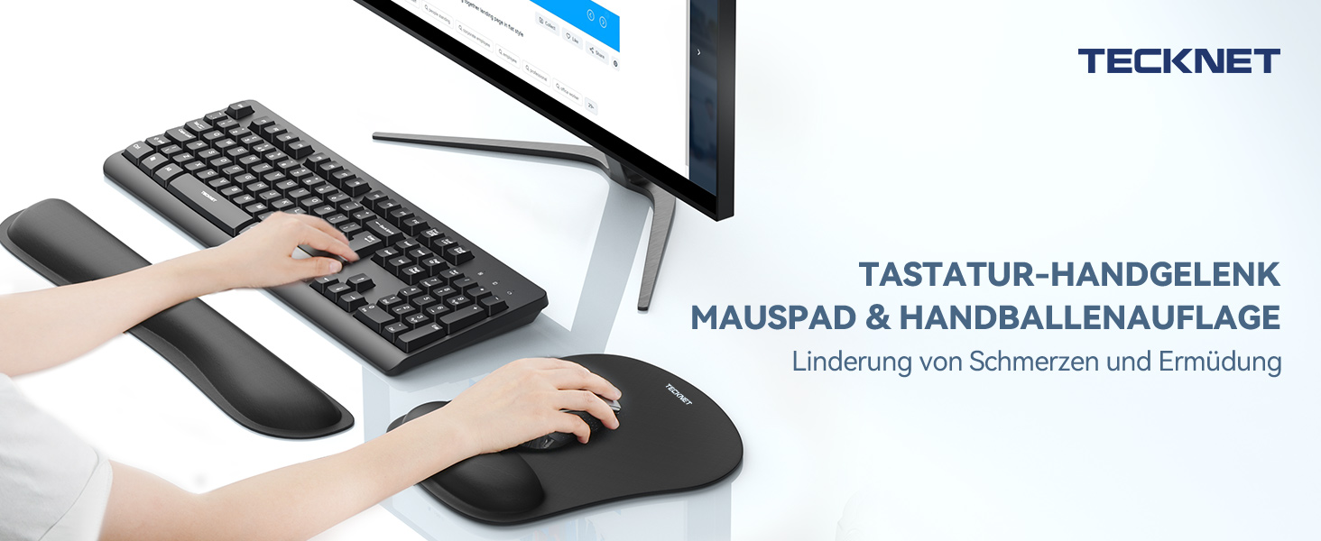 Mauspad mit Handauflage